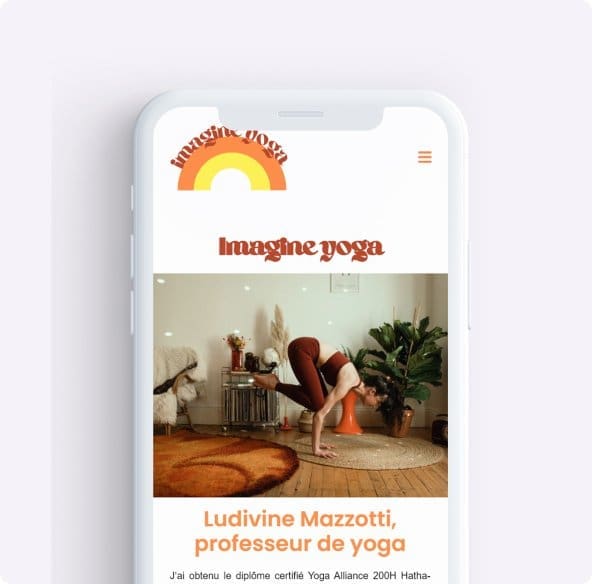 imagine yoga site mobile
